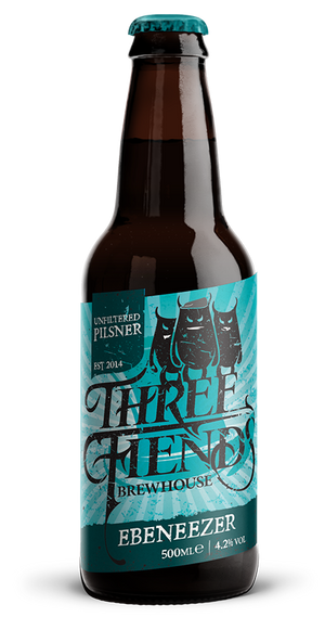 Ebeneezer Unfiltered Pilsner 4.2% - Three Fiends Brewhouse